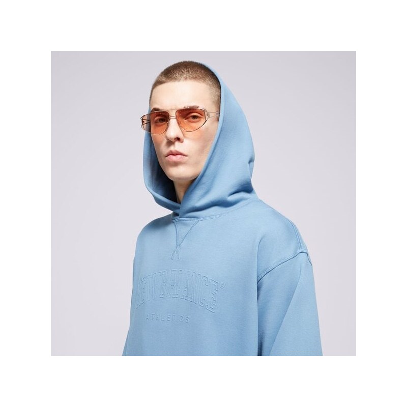 New Balance Bluza Z Kapturem Graphic Hoodie Better Męskie Odzież Bluzy MT43500HEB Niebieski