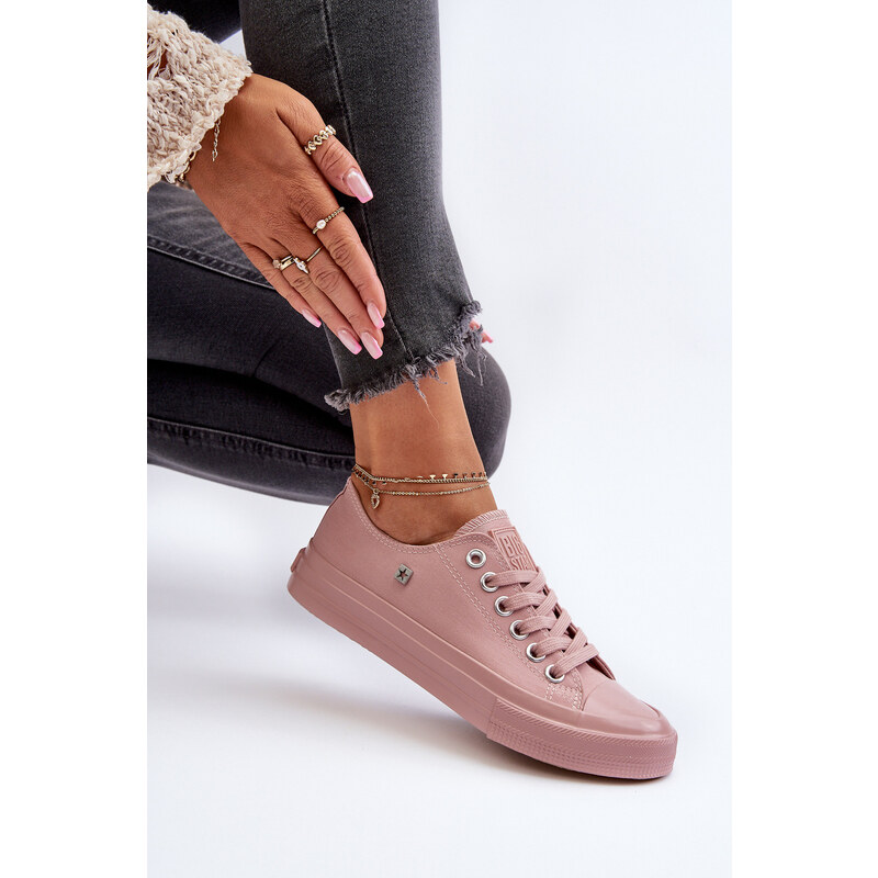 Big Star Shoes Klasyczne Trampki Damskie Big Star NN274291 Różowe