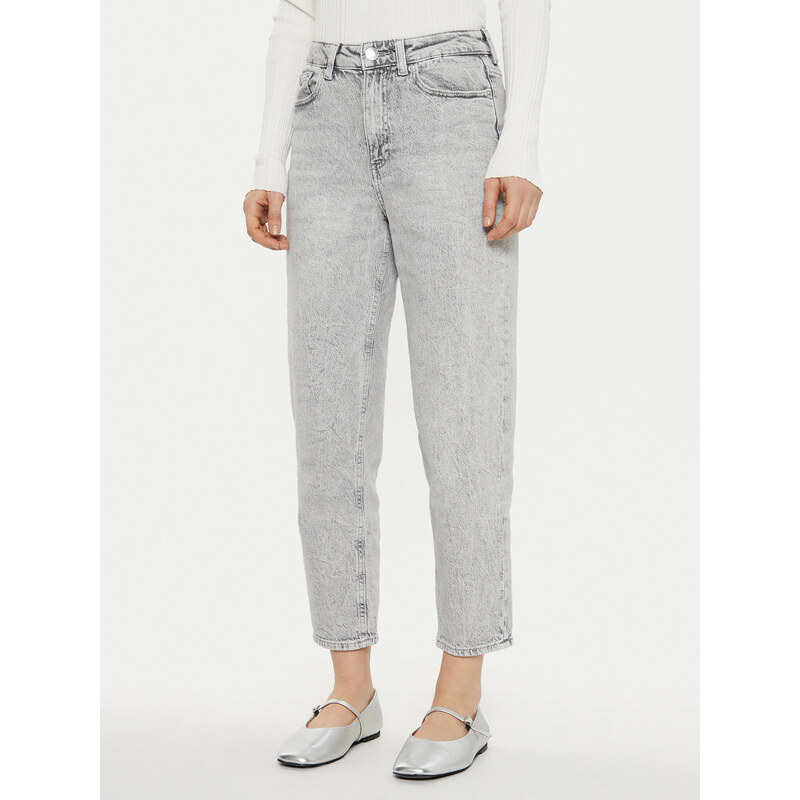 Vero Moda Jeansy Tessa 10308860 Szary Mom Fit