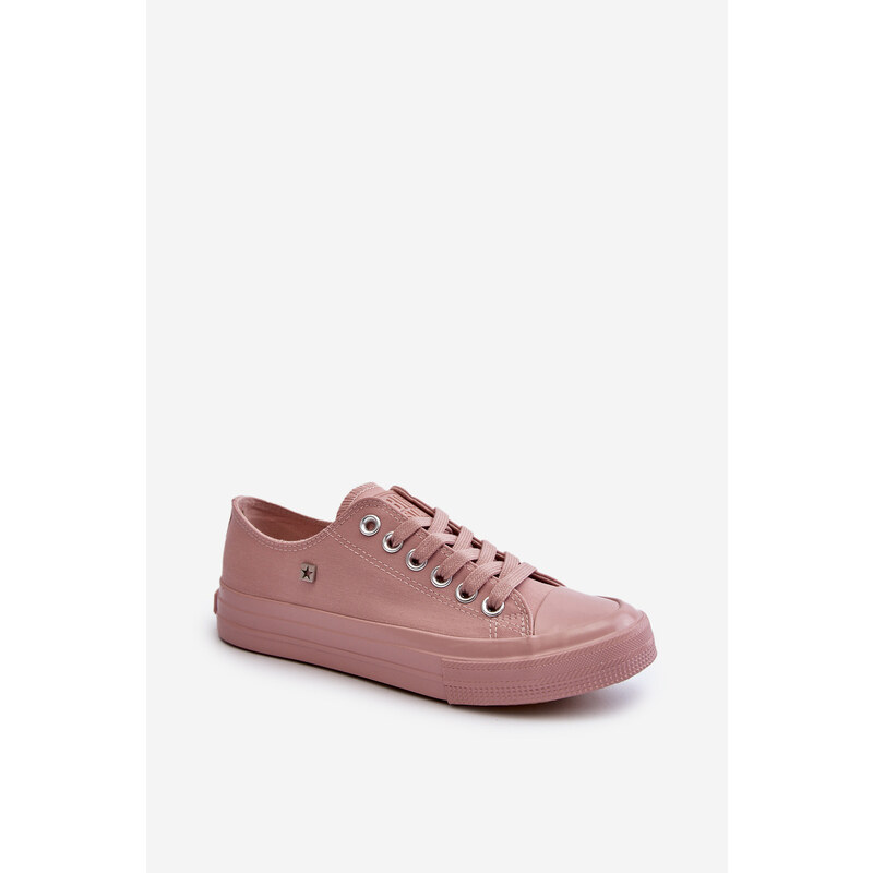 Big Star Shoes Klasyczne Trampki Damskie Big Star NN274291 Różowe