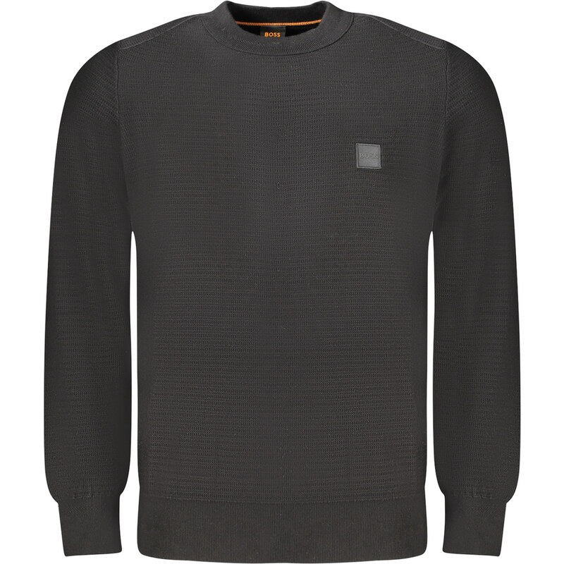 HUGO BOSS MĘSKI CZARNY SWETER