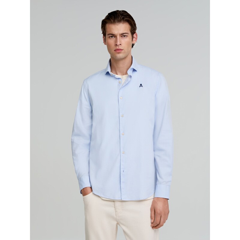 Scalpers Koszula granatowy / jasnoniebieski