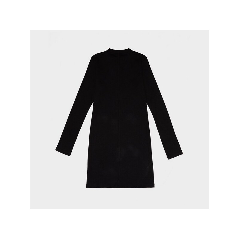 Jordan Sukienka Ls Knit Dress Damskie Ubrania Sukienki HF9477-010 Czarny