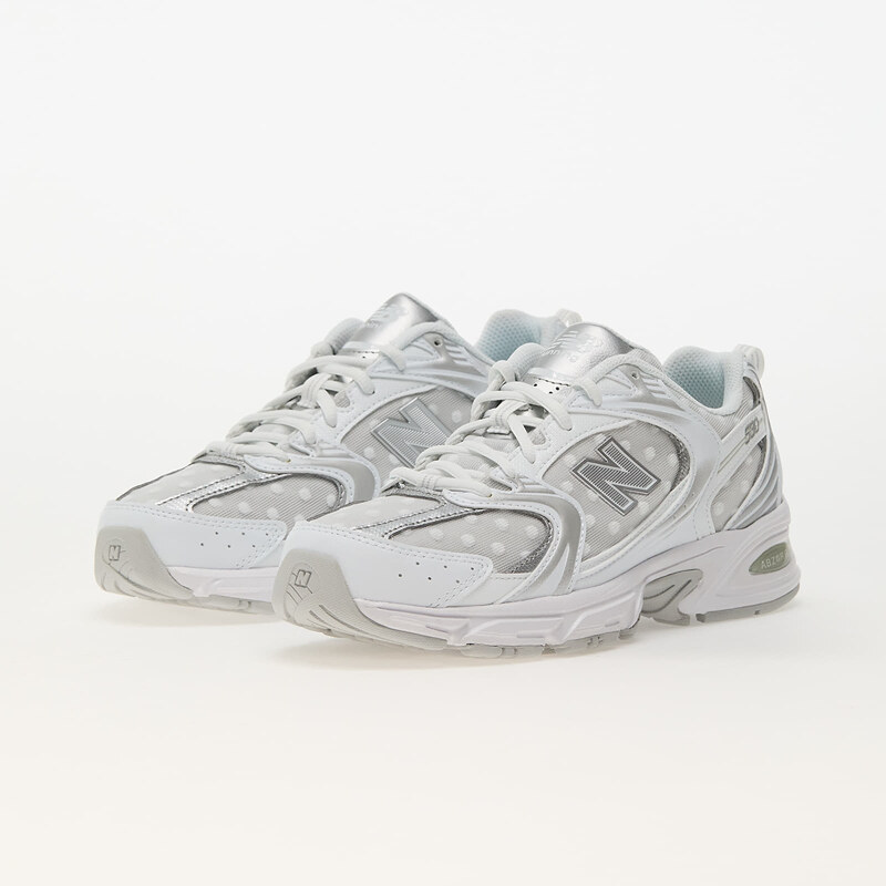 New Balance 530 White/ Silver Metallic/ Polka Dots