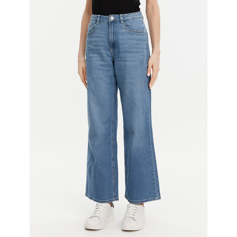 Tom Tailor Jeansy 1043509 Niebieski Wide Leg