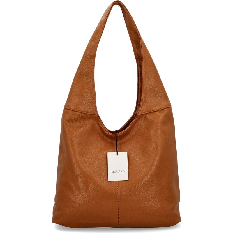 Uniwersalne Torebki Damskie Shopper Bag firmy Hernan HB0141 Jasno Ruda