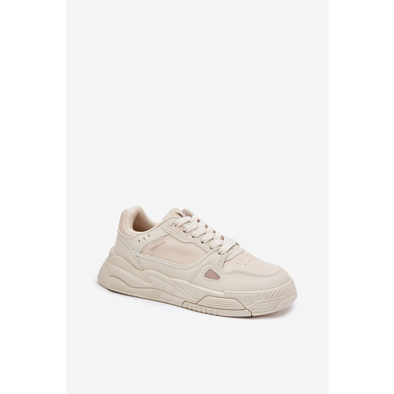 Big Star Shoes Damskie Sneakersy Big Star NN274668 Beżowe