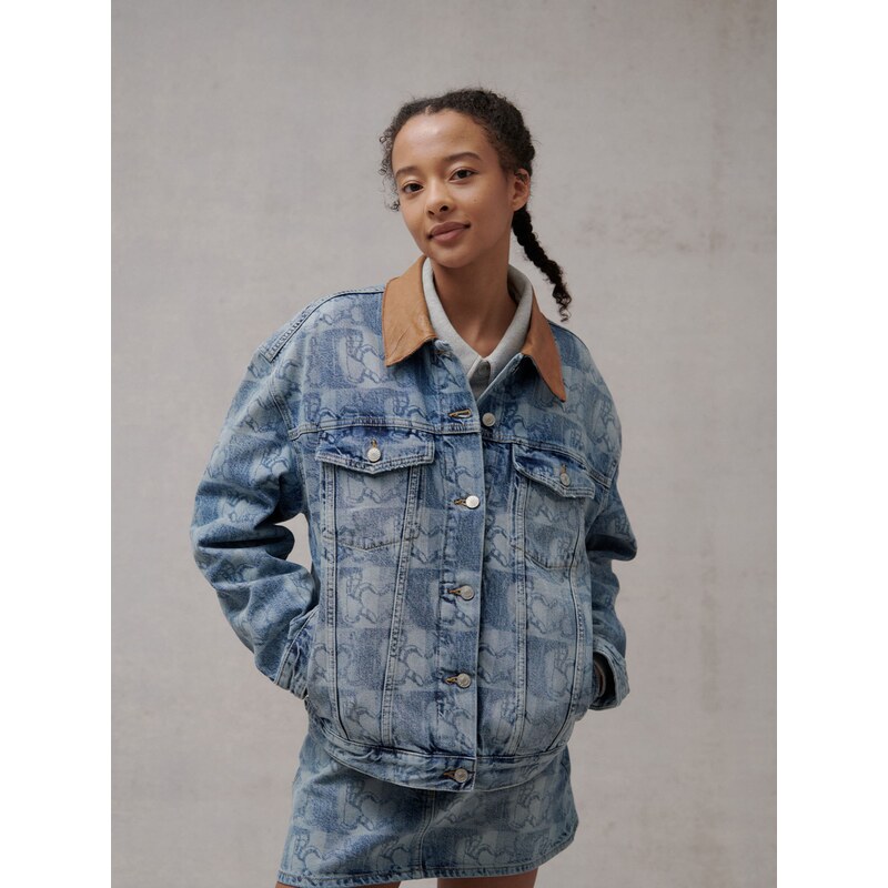 Tommy Jeans Kurtka przejściowa niebieski denim