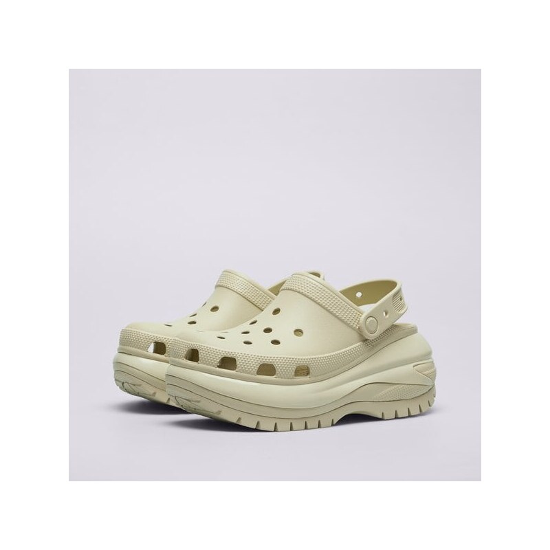 Crocs Classic Mega Crush Clog Damskie Buty Sandały 2079882Y2 Beżowy
