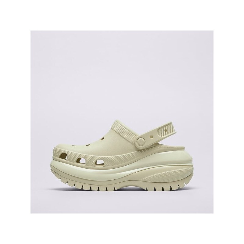 Crocs Classic Mega Crush Clog Damskie Buty Sandały 2079882Y2 Beżowy