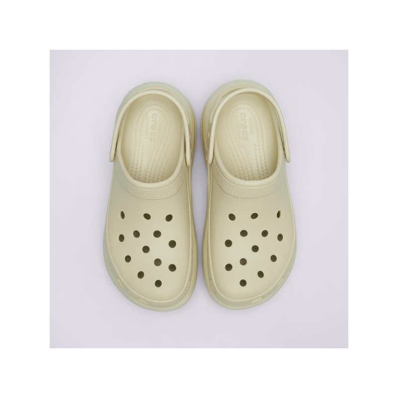 Crocs Classic Mega Crush Clog Damskie Buty Sandały 2079882Y2 Beżowy