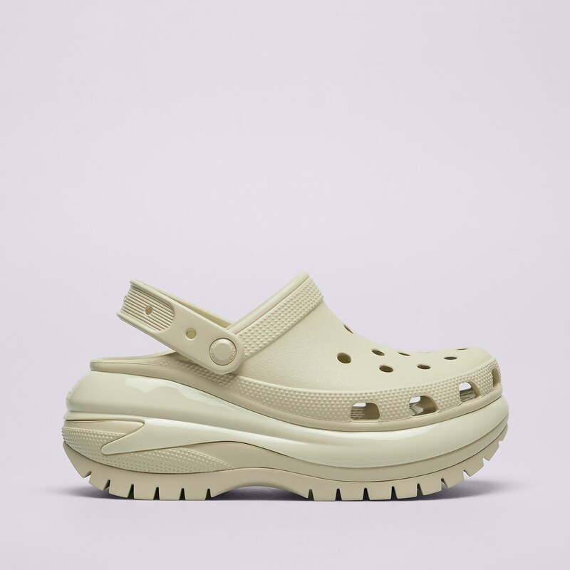 Crocs Classic Mega Crush Clog Damskie Buty Sandały 2079882Y2 Beżowy