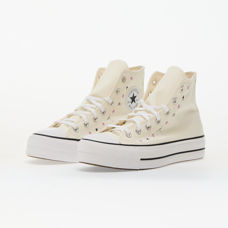 Converse Chuck Taylor All Star Lift Platform Celestial Egret/ Black/ Cactus Bud