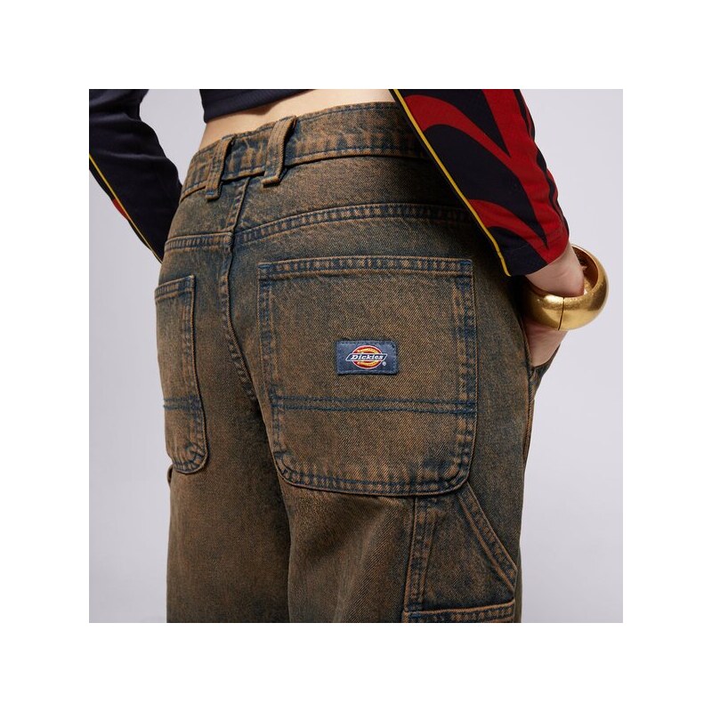 Dickies Spodnie Stevensville Carpenter W Damskie Odzież Spodnie DK0A863SK591 Niebieski