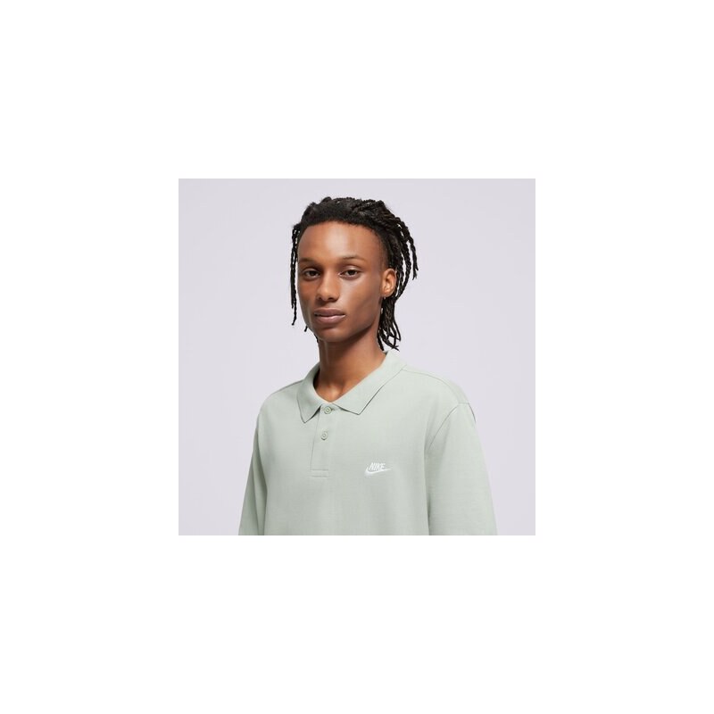 Nike Polo M Nk Club Ss Polo Pique Męskie Odzież Koszulki FN3894-370 Zielony