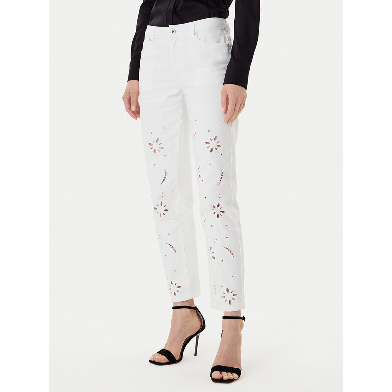 Morgan Jeansy 252-PBRAD Biały Straight Fit