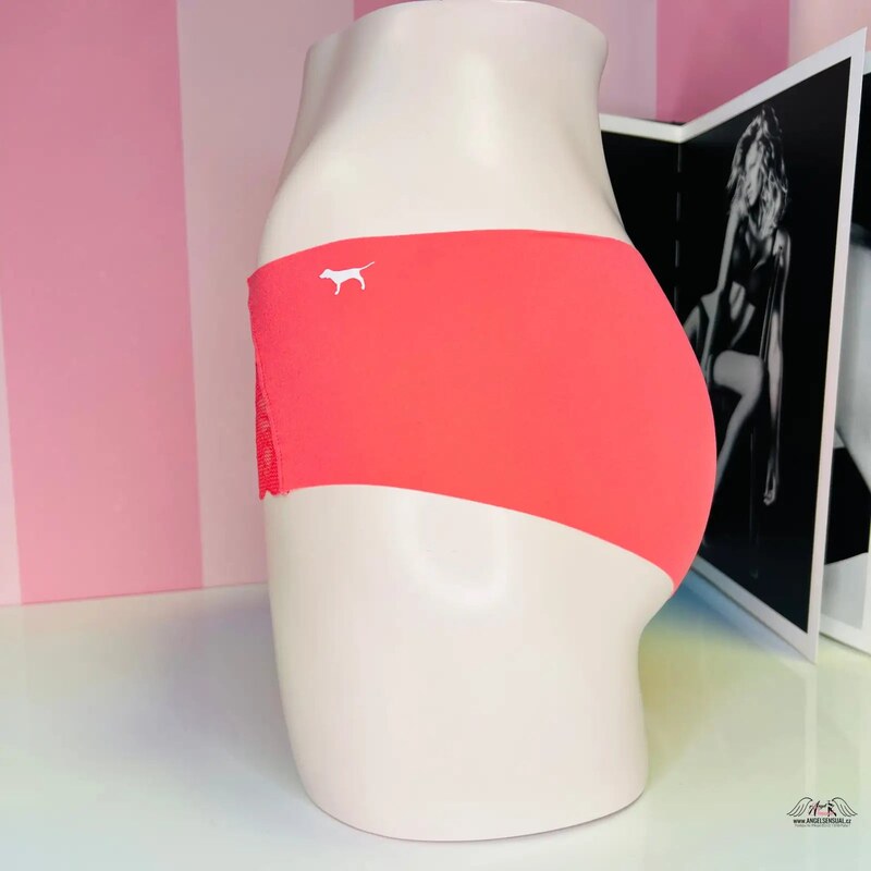 PINK Elegancja - Niezawodne majtki bezszwowe z koronką zapewniające niewidzialny komfort