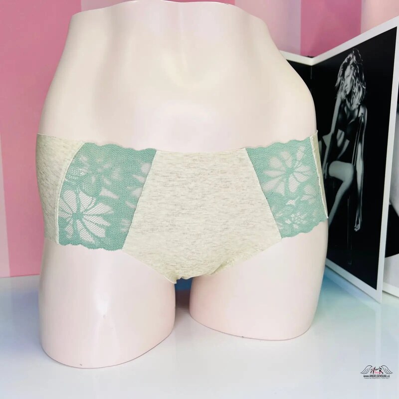 PINK Elegancja - Niezawodne majtki bezszwowe z koronką zapewniające niewidzialny komfort