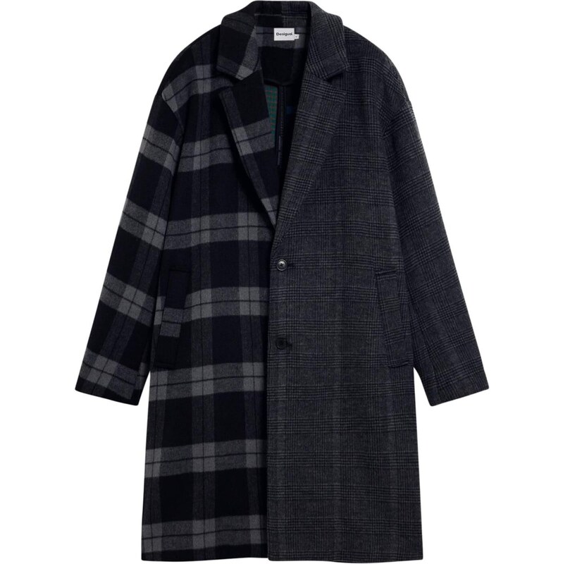 Desigual Płaszcz przejściowy grafitowy / szary dym / czarny