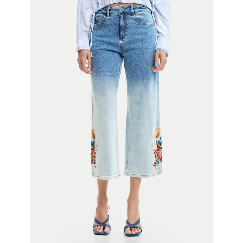 Desigual Jeansy Coco 26SWDD20 Niebieski Straight Fit