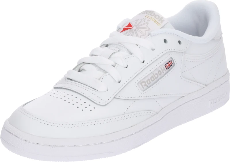 Reebok Sneakersy niskie 'Club C 85' szary / czerwony / biały