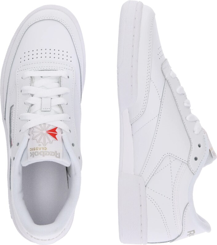 Reebok Sneakersy niskie 'Club C 85' szary / czerwony / biały