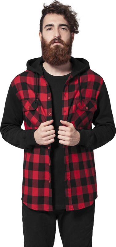 Urban Classics Koszula czerwony / czarny