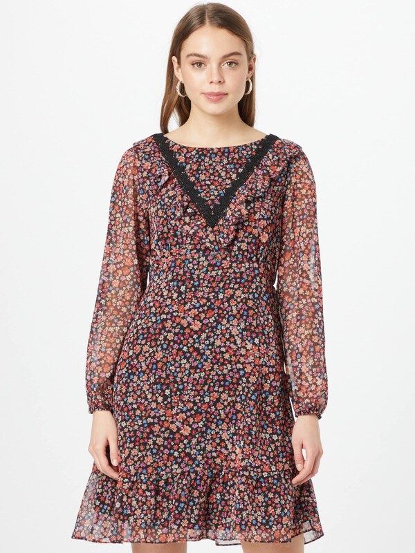 Wallis Sukienka koszulowa 'Ditsy' niebieski / trawa zielona / pomarańczowy / czerwony / czarny