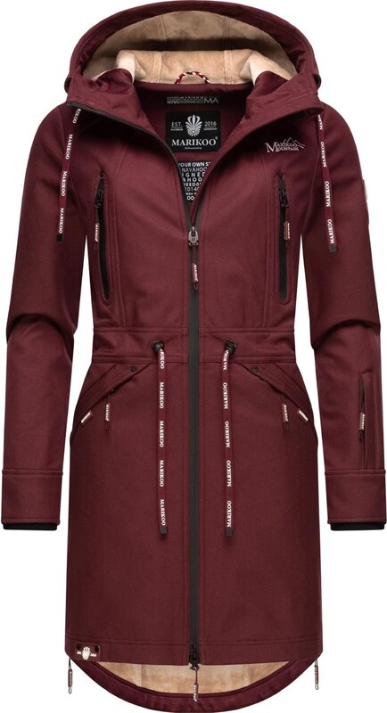 MARIKOO Parka przejściowa bordowy
