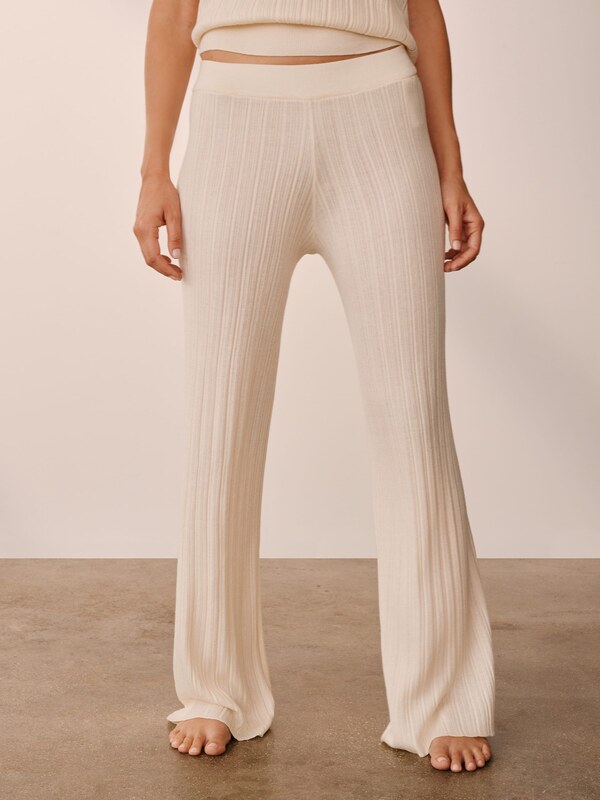 ABOUT YOU x Marie von Behrens Spodnie 'Freya' kremowy