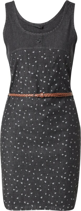 alife & kickin Letnia sukienka 'DoiaAK' czarny / biały