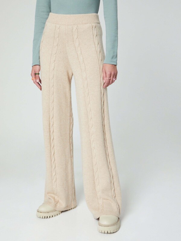 florence by mills exclusive for ABOUT YOU Spodnie 'Rosa' nakrapiany beż