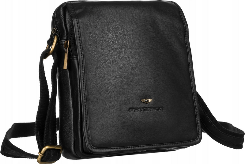 Saszetka męska z naturalnej skóry Peterson PTN 5031-NDM