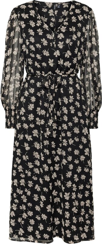 VERO MODA Sukienka 'Pica' ecru / czarny