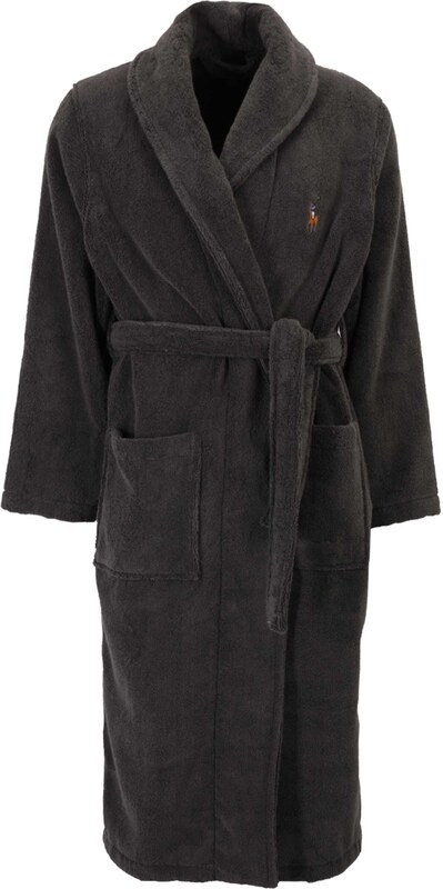 Polo Ralph Lauren Szlafrok długi niebieski / brązowy / ciemnoszary / biały