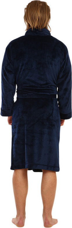 Męski szlafrok L&L ciemnoniebieski (2111)