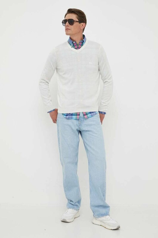 BOSS sweter wełniany Baram-L