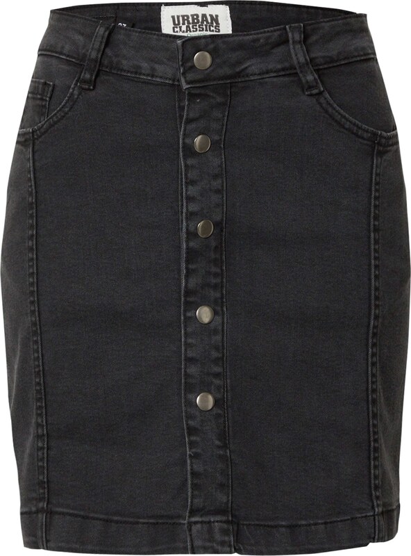 Urban Classics Spódnica czarny denim