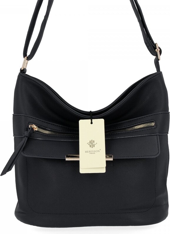 Uniwersalna Torebka Damska Listonoszka firmy Herisson 1052L2092 Czarna