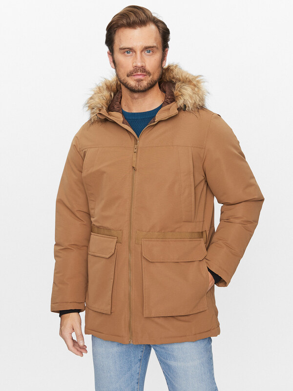 Jack & Jones Kurtka zimowa Wing 12235858 Brązowy Regular Fit