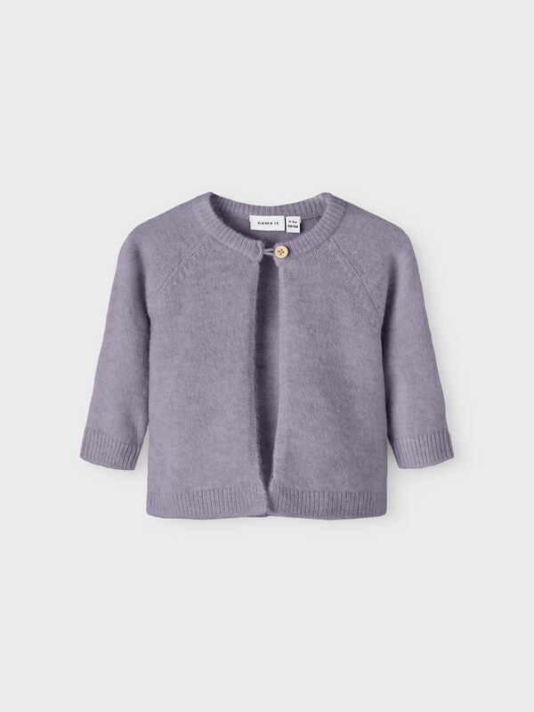 NAME IT Kardigan 13218679 Fioletowy Regular Fit