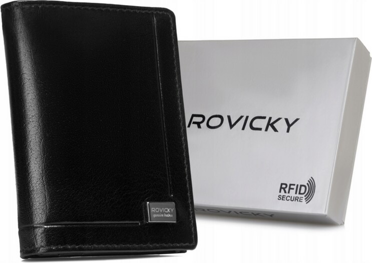 Pojemne skórzane Etui na karty i dokumenty Rovicky