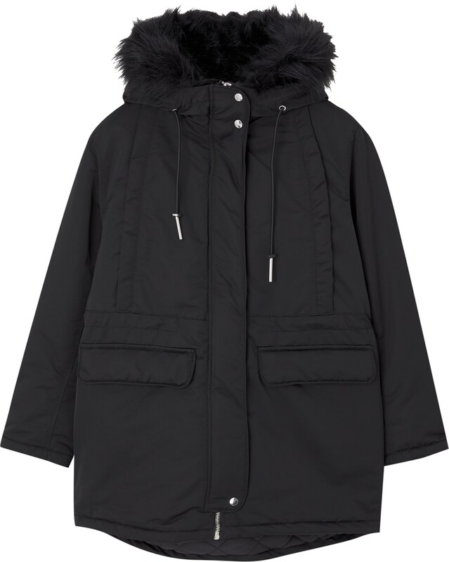 Pull&Bear Parka przejściowa czarny