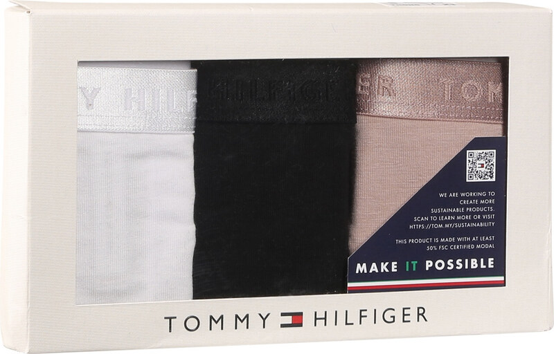 3PACK stringi damskie Tommy Hilfiger nadrozmiard wielokolorowe (UW0UW04480 05J)