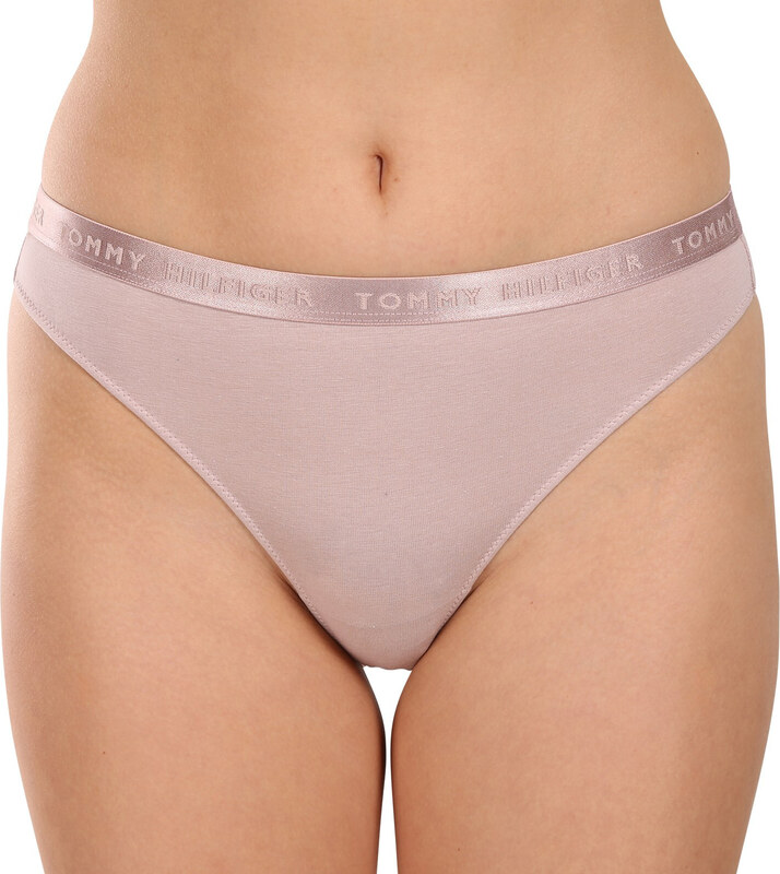 3PACK stringi damskie Tommy Hilfiger nadrozmiard wielokolorowe (UW0UW04480 05J)