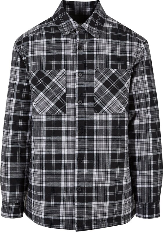 Urban Classics Koszula szary / czarny / biały