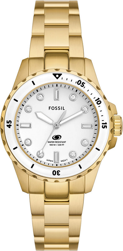 Fossil Zegarek Blue ES5350 Złoty