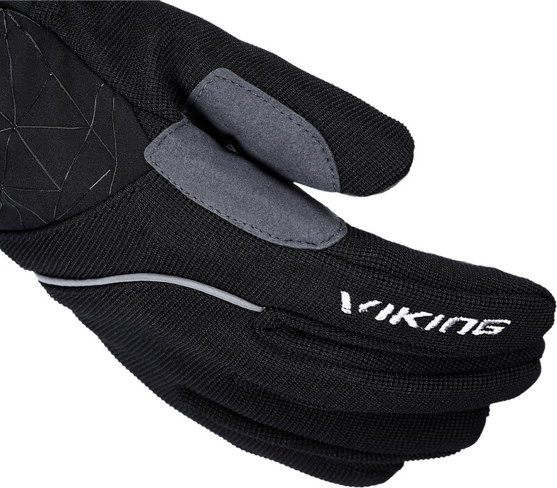 Rękawiczki do biegów przełajowych unisex Viking KIRKEN czarne