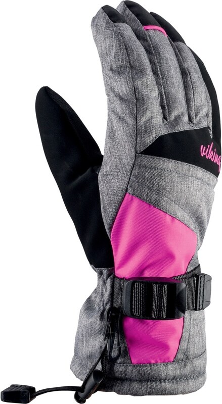 Rękawiczki narciarskie damskie Viking RONDA szaro/różowe