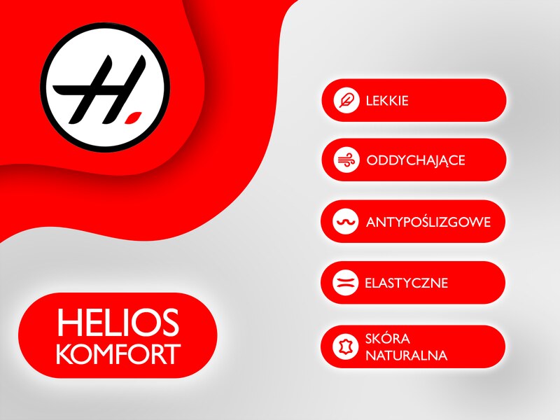 Lekkie, wygodne sztyblety damskie polskiej marki HELIOS Komfort 527, czarne